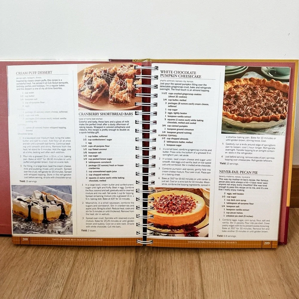 Taste of Home‎ Best Holiday Gatherings Hardcover Cookbook Thanksgiving Christmas